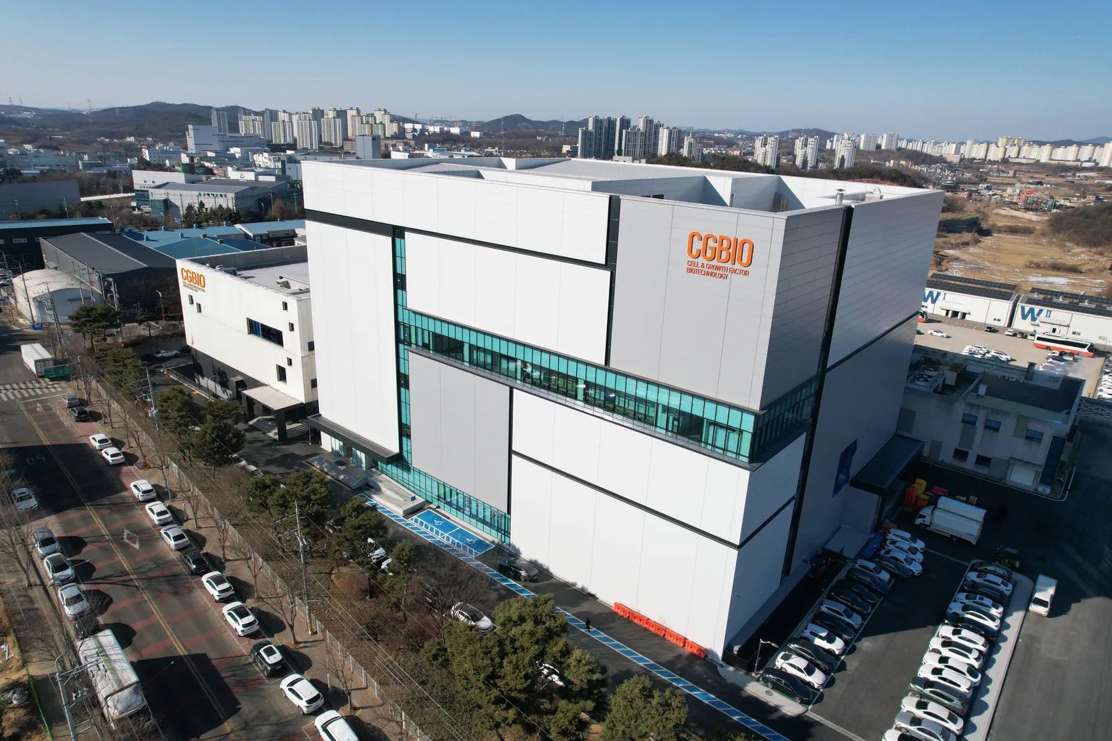 경기도 화성시 향남읍 CGBIO 제조 시설 항공 사진